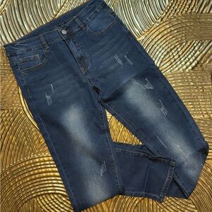 Stylish Distressed Blue Boy's Jeans